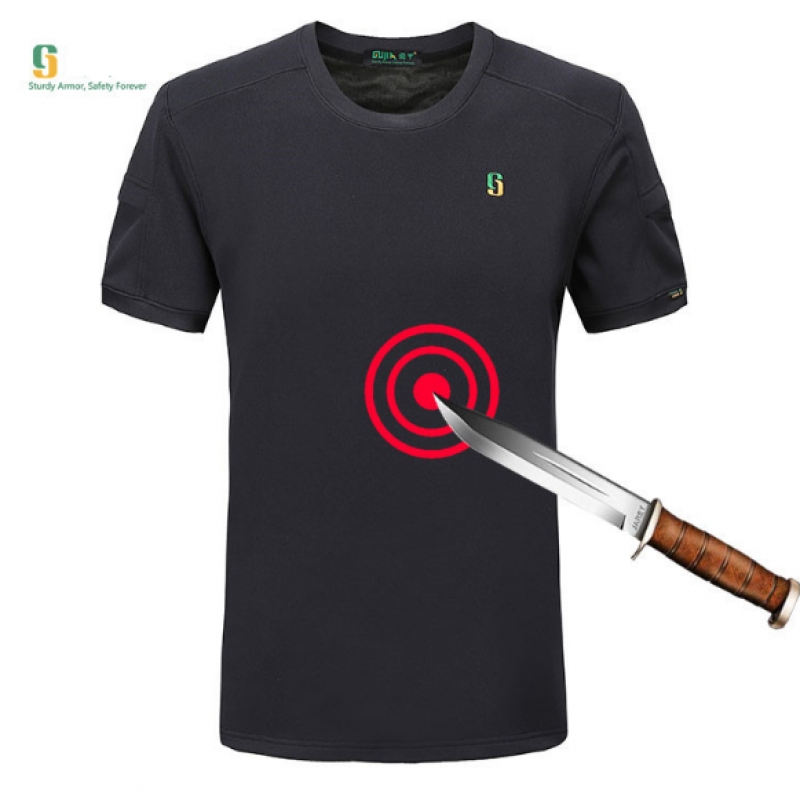 Áo giáp tự vệ chống dao siêu mỏng GJ12 dạng áo thun